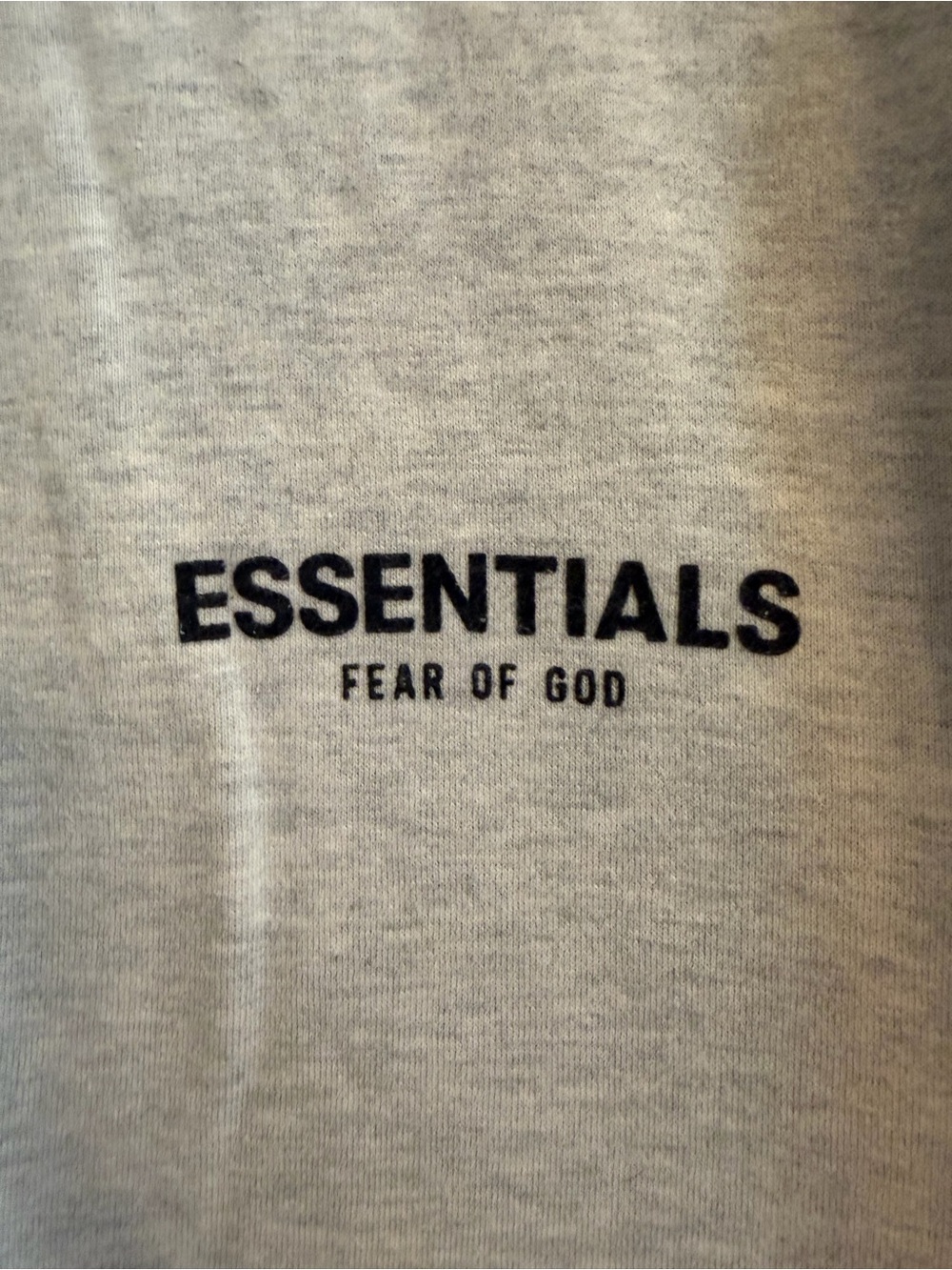 Fear of God Crewneck Sweatshirt in Light Gray with Chest Logo - Picture 7 of 7